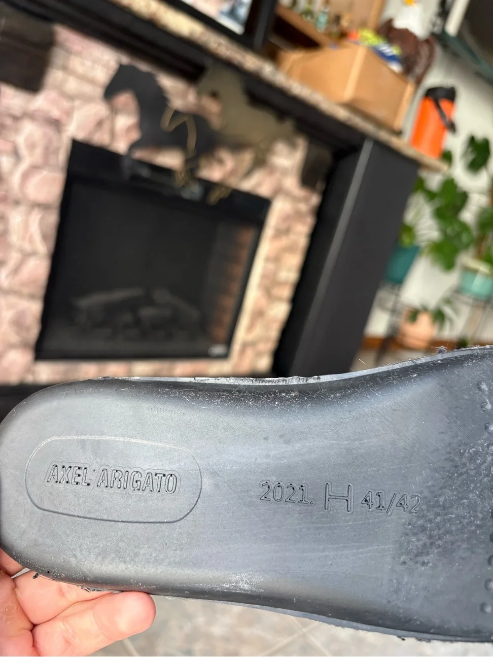 AXEL ARIGATO BLACK LEATHER DUCK BOOTS
